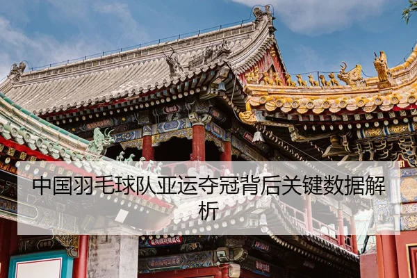 中国羽毛球队亚运夺冠背后关键数据解析（Yion）